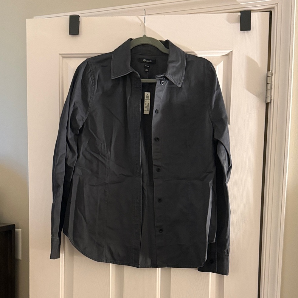 Madewell Charcoal Button-Up Shirt